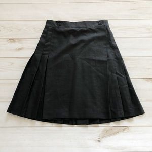 American Apparel Button Pleated Schoolgirl Skirt